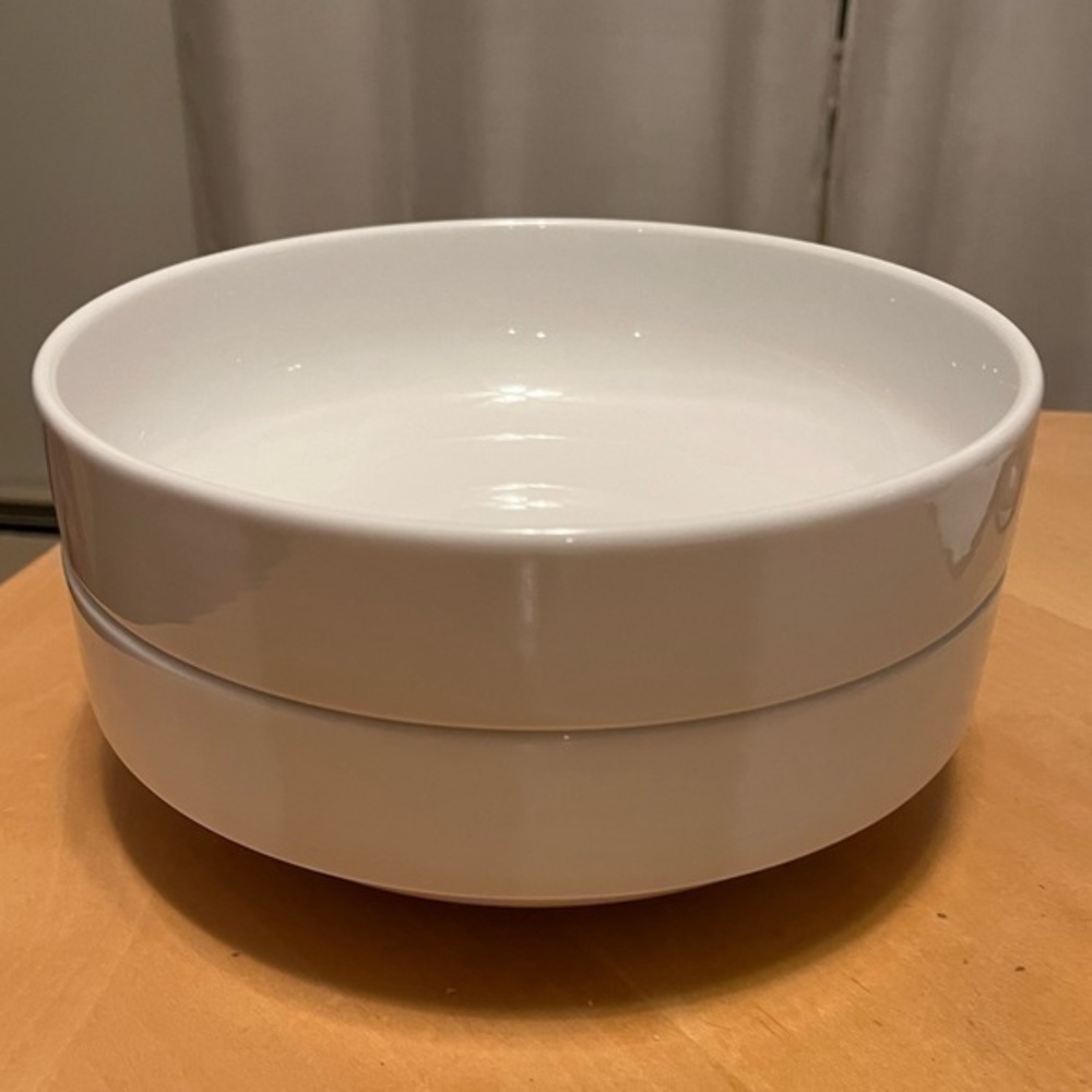 Set of 2 White Bowl Dishes